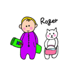 The Baby and white cat（個別スタンプ：18）