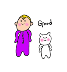 The Baby and white cat（個別スタンプ：23）