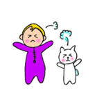The Baby and white cat（個別スタンプ：27）