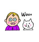The Baby and white cat（個別スタンプ：29）
