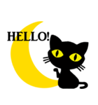 月と黒猫（個別スタンプ：2）