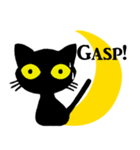 月と黒猫（個別スタンプ：22）
