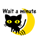 月と黒猫（個別スタンプ：29）
