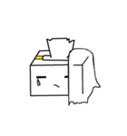 ゆかいなティッシュ箱たち（個別スタンプ：18）