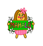 ハワイアンフラガール Hawaiian Hula（個別スタンプ：7）