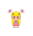 Yellow the little girl（個別スタンプ：17）