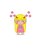 Yellow the little girl（個別スタンプ：19）