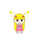 Yellow the little girl（個別スタンプ：21）