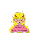 Yellow the little girl（個別スタンプ：23）