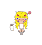 Yellow the little girl（個別スタンプ：26）