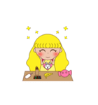 Yellow the little girl（個別スタンプ：29）