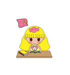 Yellow the little girl（個別スタンプ：34）