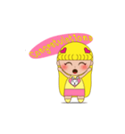 Yellow the little girl（個別スタンプ：38）