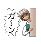 壁際ちゃん（個別スタンプ：7）