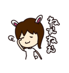 うさぎ女子（個別スタンプ：10）