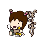 うさぎ女子（個別スタンプ：32）