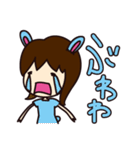 うさぎ女子（個別スタンプ：35）