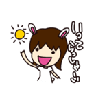 うさぎ女子（個別スタンプ：36）