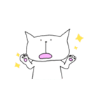 白ねこと英語のすたんぷ（個別スタンプ：33）