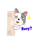 Gusto : Messy cat (EN)（個別スタンプ：33）