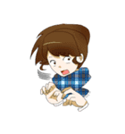 マフラーと女子高校生（個別スタンプ：10）