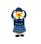 マフラーと女子高校生（個別スタンプ：12）