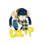マフラーと女子高校生（個別スタンプ：32）