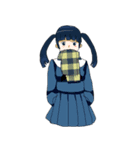 マフラーと女子高校生（個別スタンプ：36）