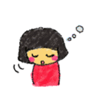クレヨンで描いた子供たち（個別スタンプ：26）