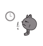 灰猫ちゃん（個別スタンプ：15）