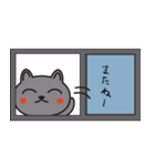 灰猫ちゃん（個別スタンプ：18）