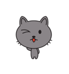 灰猫ちゃん（個別スタンプ：21）
