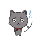 灰猫ちゃん（個別スタンプ：40）