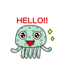 水玉クラゲだよ！（個別スタンプ：9）