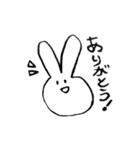 うさぎちゃんのシンプルスタンプ（個別スタンプ：6）