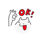 ほんわか白犬（個別スタンプ：5）