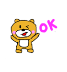 普通のクマのコメント（個別スタンプ：3）