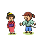 五七五の小ざむらい＆町むすめ（個別スタンプ：13）