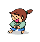 五七五の小ざむらい＆町むすめ（個別スタンプ：16）