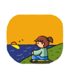 五七五の小ざむらい＆町むすめ（個別スタンプ：17）