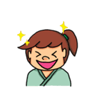 五七五の小ざむらい＆町むすめ（個別スタンプ：32）