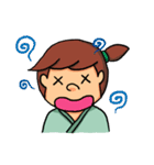 五七五の小ざむらい＆町むすめ（個別スタンプ：33）