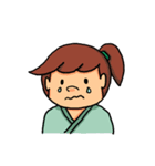 五七五の小ざむらい＆町むすめ（個別スタンプ：34）