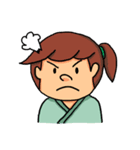 五七五の小ざむらい＆町むすめ（個別スタンプ：36）