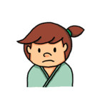 五七五の小ざむらい＆町むすめ（個別スタンプ：38）