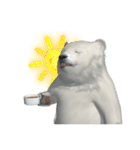 北極熊の赤ちゃん 3Dスタンプ（個別スタンプ：4）