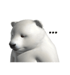 北極熊の赤ちゃん 3Dスタンプ（個別スタンプ：10）