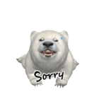 北極熊の赤ちゃん 3Dスタンプ（個別スタンプ：20）