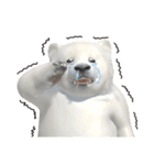 北極熊の赤ちゃん 3Dスタンプ（個別スタンプ：22）