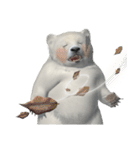 北極熊の赤ちゃん 3Dスタンプ（個別スタンプ：24）